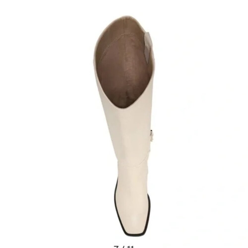 🆕SAM EDELMAN Wade Knee High Boot Ivory Off-White 8.5 - Picture 6 of 16